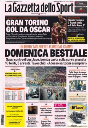 Portadas de la prensa deportiva