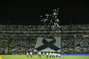 En el duelo de vuelta de las semifinales entre los regiomontanos y los esmeraldas, se rindió un pequeño homenaje al cuadro brasileño.