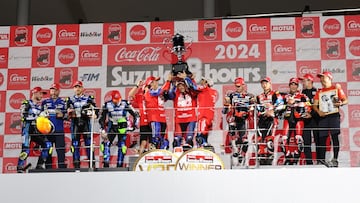 Podio tras las 8 horas de Suzuka 2024.