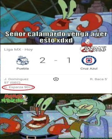 Los 40 mejores memes de la derrota del Cruz Azul