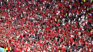 La afición marroquí hizo retumbar el Estadio Al Bayt. En la ceremonia de los himnos, algunos seguidores de ‘Los Leones del Atlas’ pitaron ‘La Marsellesa’.