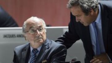 Blatter y Platini.