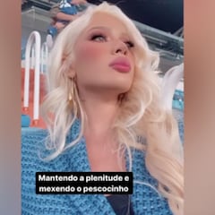 La novia de Militao disfrutó así del Bernabéu: cantó y mostró el catering del palco VIP