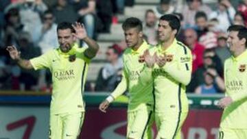 Xavi Hernández, en un partido con el Barcelona.