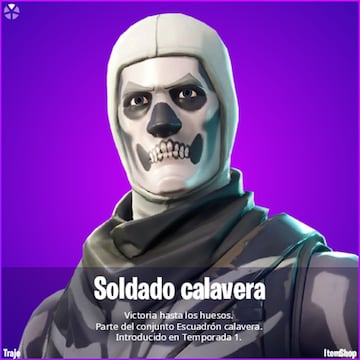 Skin Soldado Calavera/Skull Trooper