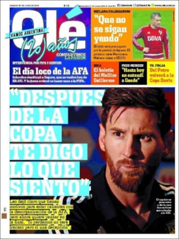 Portadas de la prensa mundial