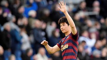 Ki Sung-Yong, durante un partido con el Newcastle.