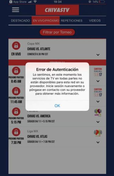 Chivas TV presentó fallas en los Cuartos de Final de Copa MX