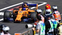 Fernando Alonso con el McLaren en Francia.