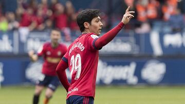 Borja Lasso con Osasuna. 