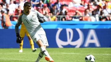 Mathew Ryan, arquero de Australia, durante el partido ante Francia en el Mundial de Rusia 2018