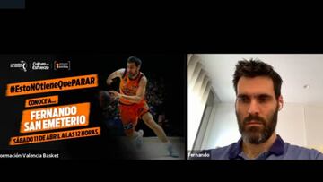 San Emeterio interact¨²a con 300 ni?os de l'Alqueria del Basket