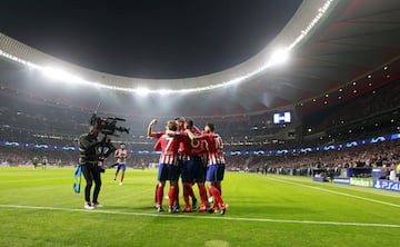 Koke anotó en el primer minuto del partido el 1-0.