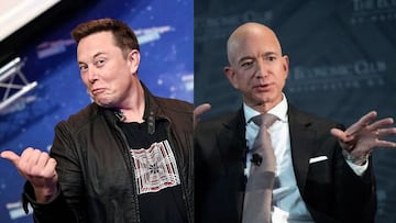 Elon Musk se mofa en un tuit de Jeff Bezos tras 'batirle' en la carrera espacial