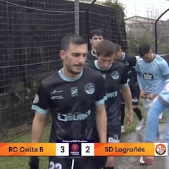 Resumen y goles del Celta B vs SD Logroñés de Primera RFEF