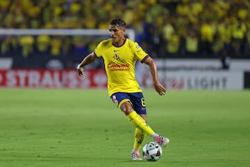 Jonathan Dos Santos of America during the match between America and Colorado Rapids as part of Quarterfinal of the 2024 Leagues Cup at Dignity Health Sports Park Stadium on August 17, 2024 in Carson, Los Angeles, California, United States.