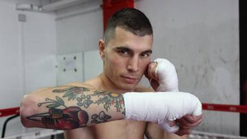 Ibón Larrinaga posa antes de un entrenamiento.
