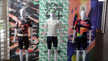 10/04/24 CICLISMO LA VUELTA 2024 PRESENTACION MAILLOTS VUELTA CICLISTA A ESPAÑA MASCULINA Y FEMENINA
MAILLOTS DE LA VUELTA FEMENINA Y MASCULINA
 MAILLOTS ESPECIALES DE LA VUELTA 24
