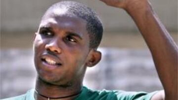 <B>SIN PROBLEMAS.</B> Eto'o ha declarado que nunca hubo problemas para su renovación, que estaba pactada desde hace tiempo.