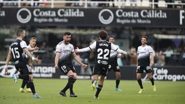 FC Cartagena VS Real Zaragoza, 2 Division, Liga Smartbank, Jornada 32, Estadio Cartagonova, Cartagena, 19/03/2022, futbol, soccer, deporte, sports, zaragoza, foto pascu Mendez