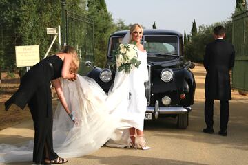 Jordi Alba y su pareja, Romarey Ventura, se han casado en la Hacienda de Orán.