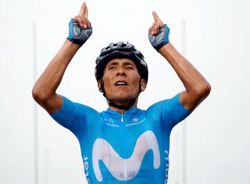 Nairo Quintana protagonizó un ataque de más de 14 kilómetros y logró su primer triunfo en el Tour de Francia de este año.