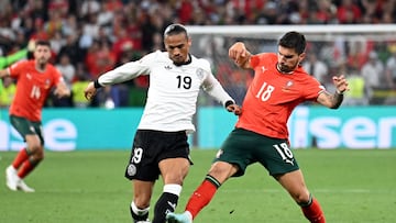 Soccer Football - Nations League - Semi Final - Germany v Portugal - Allianz Arena, Munich, Germany - June 4, 2025 Germany's Leroy Sane in action with Portugal's Ruben Neves REUTERS/Angelika Warmuth