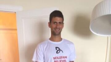 Djokovic public&oacute; esta foto en su twitter.