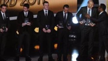 Nueve jugadores de la liga española, en el Once Ideal