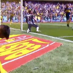 Fabra se desahoga con golazo y lo dedica a su rodilla operada