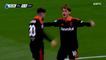 Cantadas como estas se ven muy pocas: el gol de Nico Paz al más puro estilo Benzema