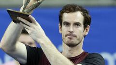 Andy Murray levanta el trofeo en el Open de Europa (Amberes).