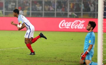 Rhian Brewster wheels away