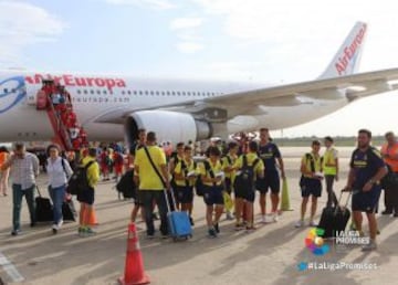 Llegada de los equipos a Barranquilla.