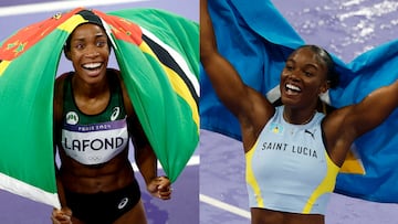 La dominica Thea LaFond ganó el salto triple mientras que la santalucense Julien Alfred hizo lo propio los 100 metros planos para conseguir la primera medalla en la historia de sus respectivos países.