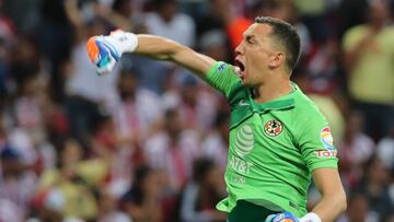 El guardameta del América ha exhibido su alegría después de los dos triunfos de su equipo sobre el Guadalajara.