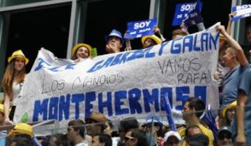 Gran ambiente en la jornada del Mutua Madrid Open de tenis.