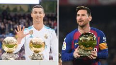 Cristiano Ronaldo y Leo Messi ganaron el Bal&oacute;n de Oro como jugadores del Real Madrid y el Barcelona.