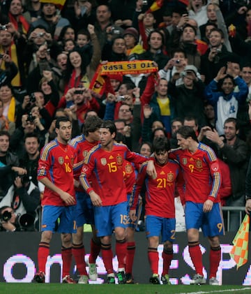 Equipación de la Selección Española entre 2010 y 2011.