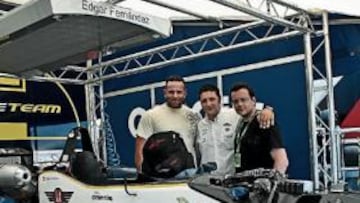 <b>ATENTOS A TODO. </b>De izquierda a derecha: Markus Bürger, David Carbajo y Julien Simon-Chautemps.