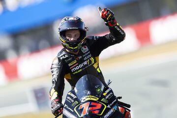 Marco Bezzecchi durante el esprint del Gran Premio de Países Bajos en el Circuito de Assen.
