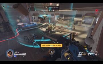 El ¨¢rea de Campo de inmortalidad es bastante amplio / Captura: MeriStation (Overwatch)