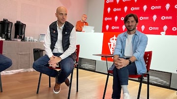 14-01-25. DAVID GUERRA Y GERARDO GARCÍA, PRESIDENTE EJECUTIVO Y DIRECTOR DEPORTIVO DEL SPORTING.