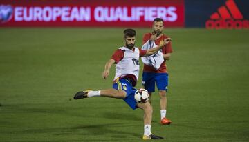 Clima de euforia en el entrenamiento de la Selección