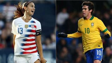 Dos campeones del mundo se juntan para ser jueces de lujo en el MLS All-Star Skills Challenge, Alex Morgan y Kak&aacute; estar&aacute;n en la mira durante el evento.