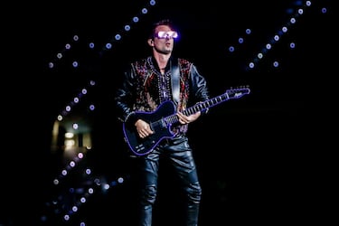 La banda de rock británica llenó el estadio madrileño (55.000 asistentes) el 27 de julio de 2019.
