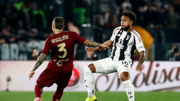 McKennie y Weah participan en el empate entre Roma vs Juventus