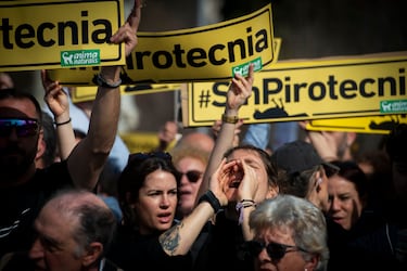 Madrid celebra su Mascletà entre protestas: “Pirotecnia, asesina”