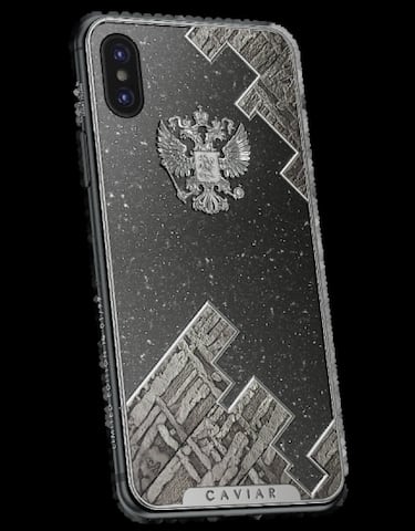 Un iPhone X ruso hecho de Titanio y piedra de meteorito, el móvil más exótico