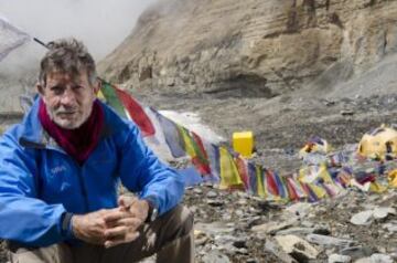 Carlos Soria durante la Expedición al Dhaulagiri.